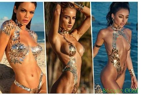 美女裸体什么样无遮挡 辣妹胶带比基尼去买麦当劳好性感