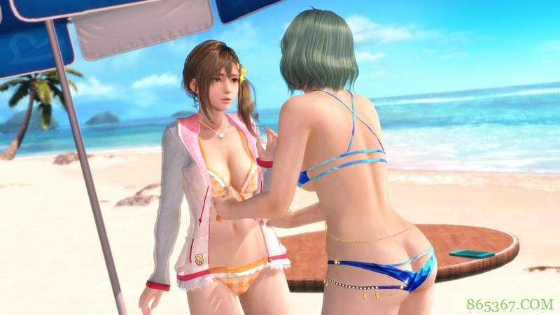 繁体中文PC版《生死格斗:沙滩排球维纳斯假期》 玩家当岛主与美女的美好回忆