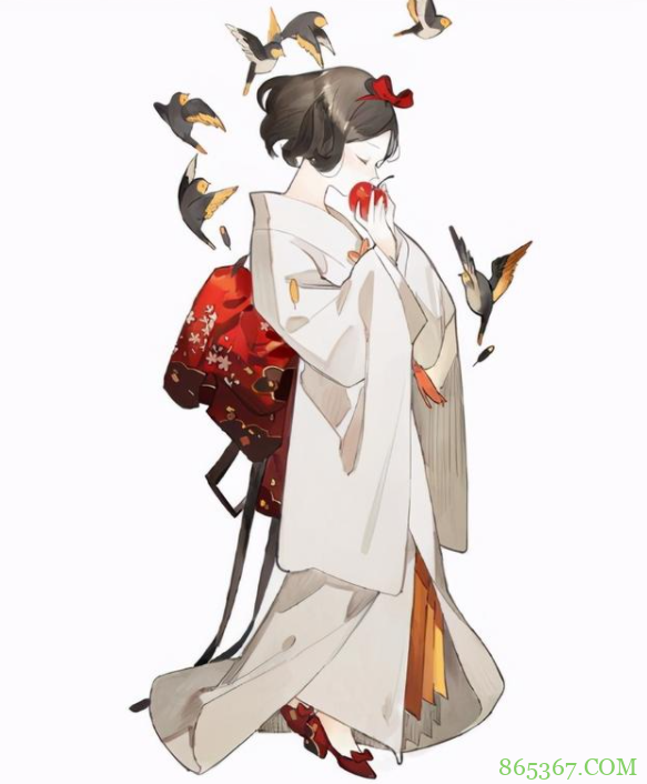 当迪士尼公主换上和服，贝儿换上黄杉，艾莎女王居然穿青衣？