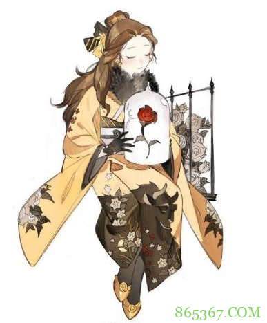 当迪士尼公主换上和服，贝儿换上黄杉，艾莎女王居然穿青衣？