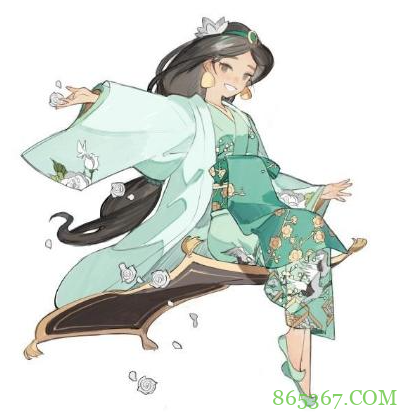 当迪士尼公主换上和服，贝儿换上黄杉，艾莎女王居然穿青衣？