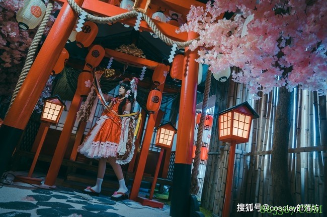 cos：东方project博丽灵梦cos正片@元素