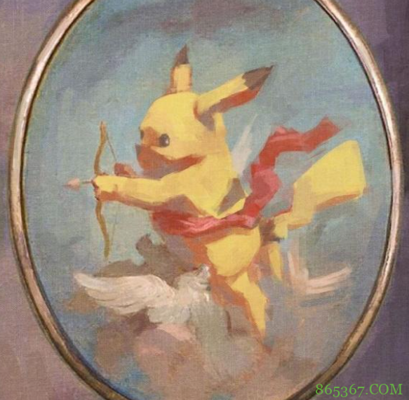 画师绘制油画版皮卡丘，之前有位大佬画得太搞笑，被官方劝退了