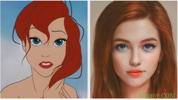 迪士尼公主变真人版，灰姑娘眼睛好看，艾莎女王表情俏皮