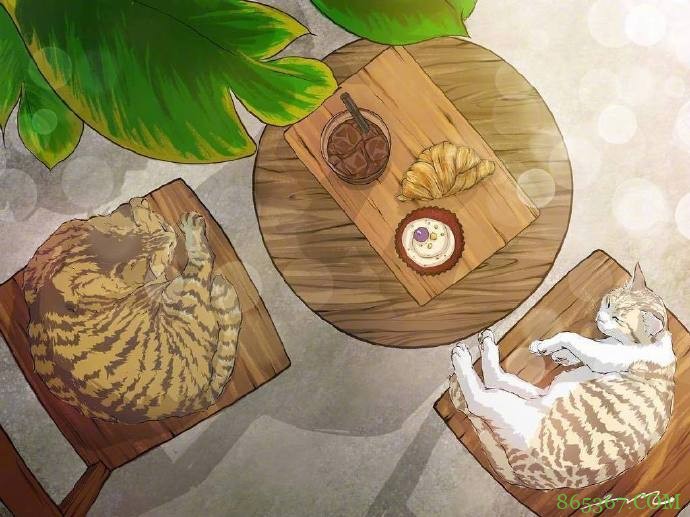 当猫咪遇上大自然,这位画师绘制的图好治愈