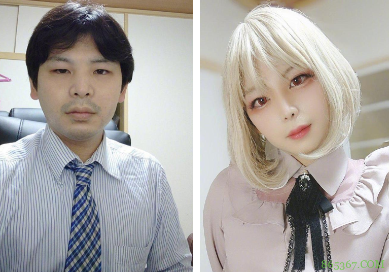 日本网友晒照片，30岁之前是糙汉，30岁之后变成女装大佬