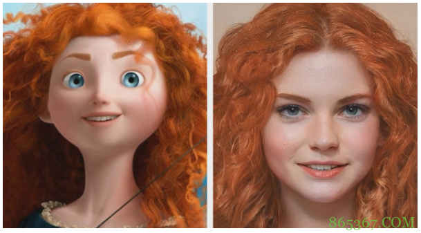 迪士尼公主变真人版，灰姑娘眼睛好看，艾莎女王表情俏皮