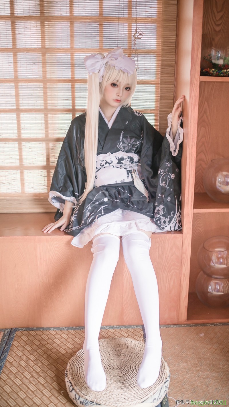 cos：和服穹妹cos正片@喵喵子，​要一直一直跟穹在一起哦