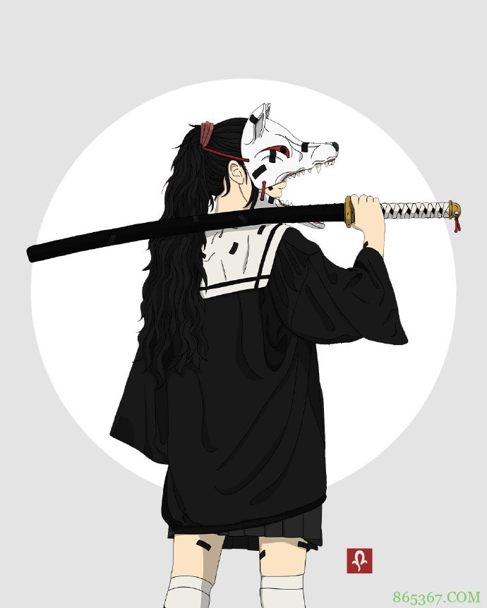 画师笔下的战斗少女，不仅有拿刀的连步枪都有，组队打妖怪可以啊