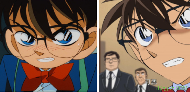 大佬分享柯南画风对比，90年代和现在差别巨大，我还是喜欢旧版