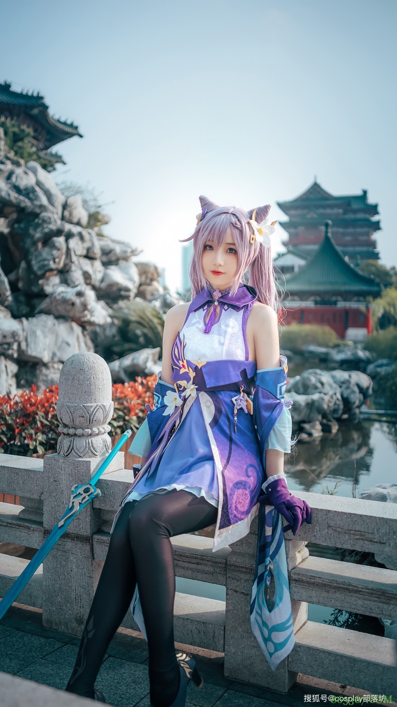 cos:原神刻晴cos正片@李若雨,我是刻晴,璃月七星中的『玉衡』