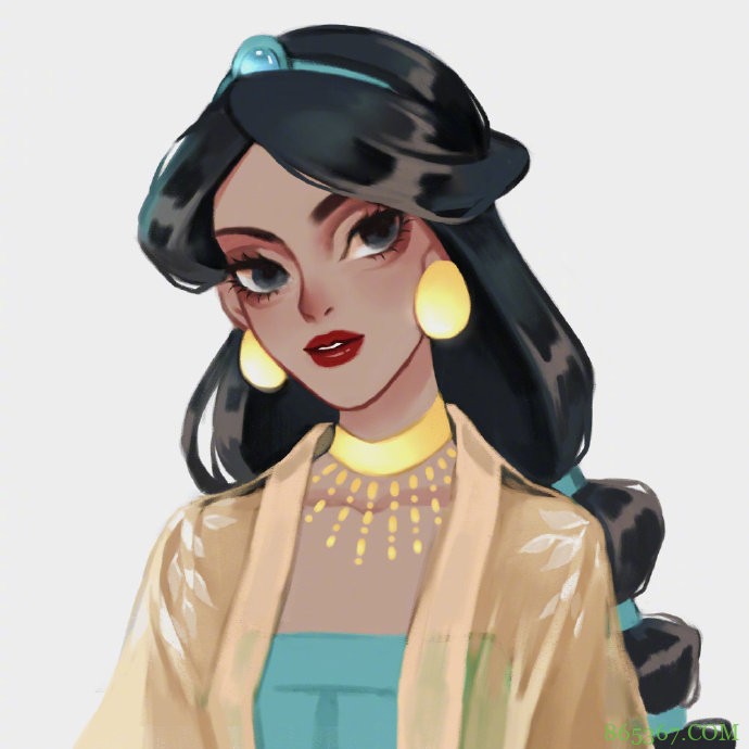 迪士尼公主穿汉服，花木兰这一身绝了，白艾莎女王妥妥的古风美人