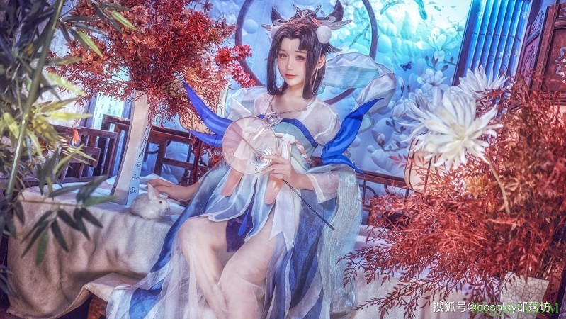 cos：王者荣耀嫦娥后羿如梦令cos正片@琴羽，奔向命定之人