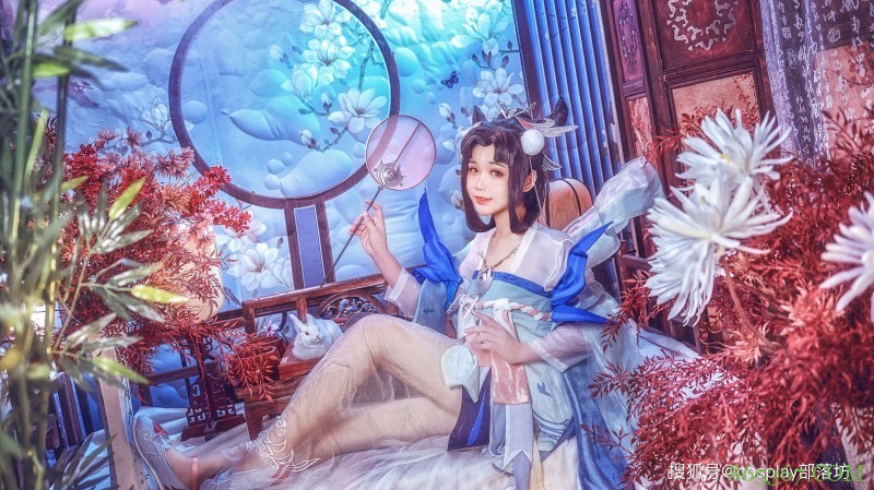 cos：王者荣耀嫦娥后羿如梦令cos正片@琴羽，奔向命定之人