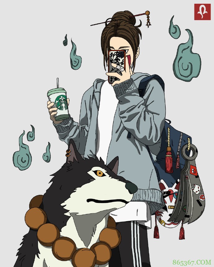 画师笔下的战斗少女，不仅有拿刀的连步枪都有，组队打妖怪可以啊