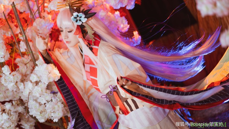 cos:阴阳师辉夜姬鹤栖竹云cos正片@冥戏