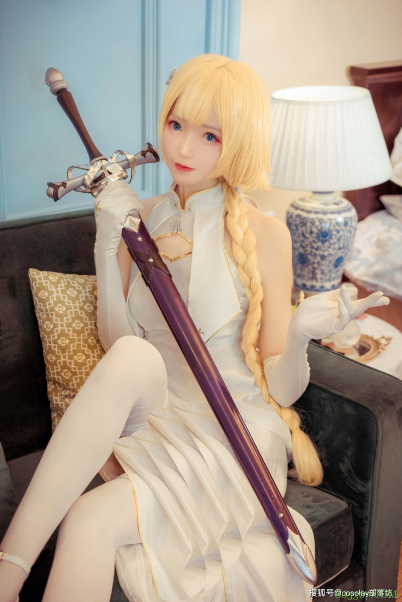 cos:旗袍贞德同人cos正片@然理理