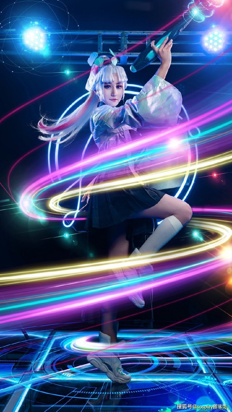 cos:王者荣耀上官婉儿kpl限定皮肤天狼绘梦者cos正片