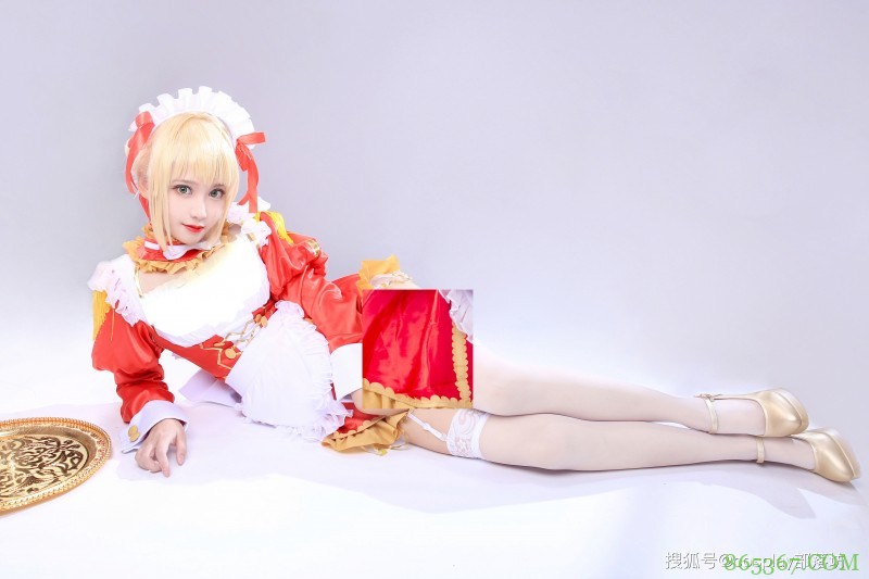 cos：fgo尼禄同人女仆cos正片，节日快乐