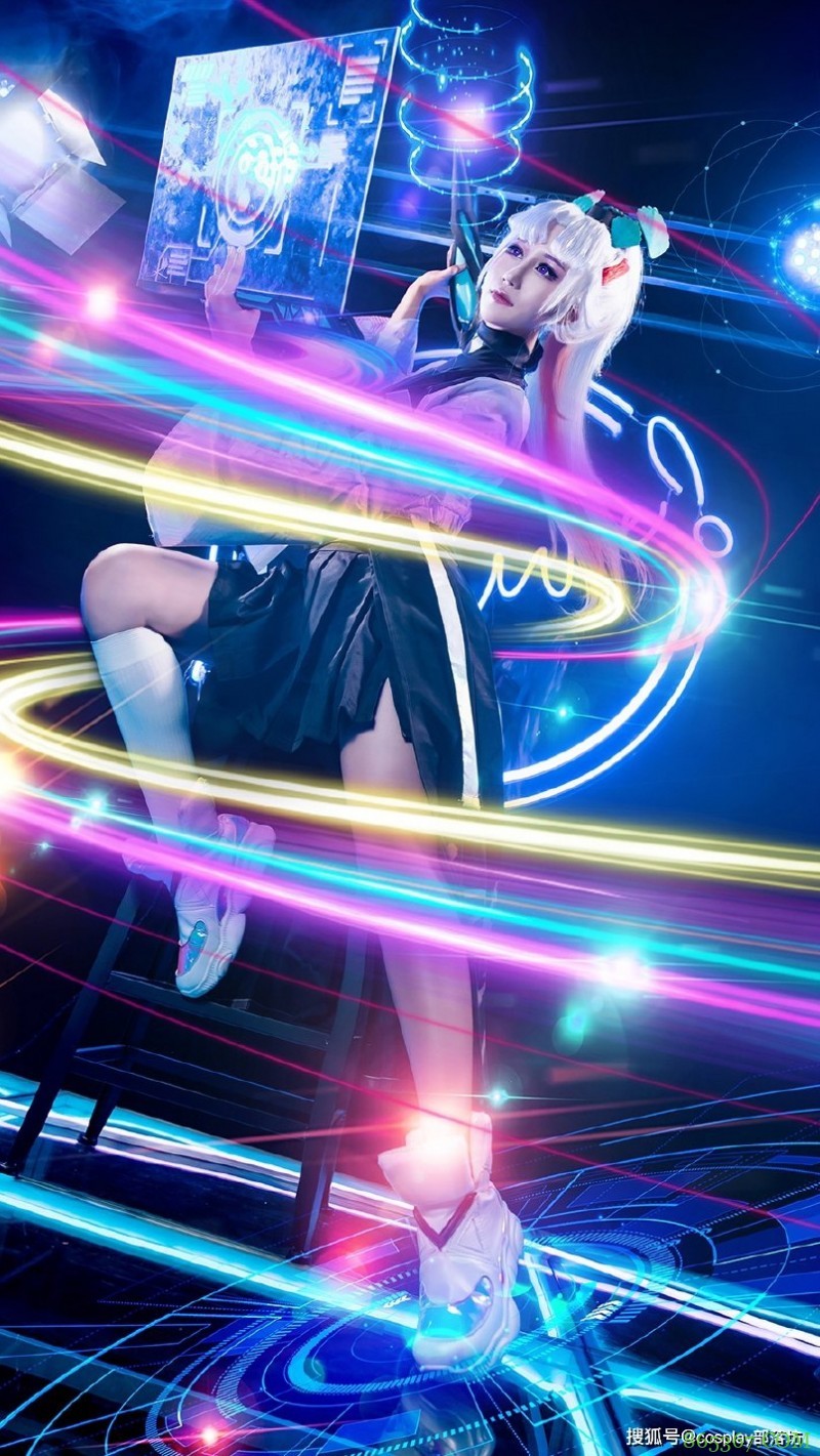 cos:王者荣耀上官婉儿kpl限定皮肤天狼绘梦者cos正片