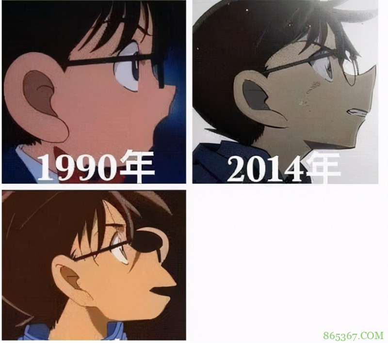 大佬分享柯南画风对比，90年代和现在差别巨大，我还是喜欢旧版