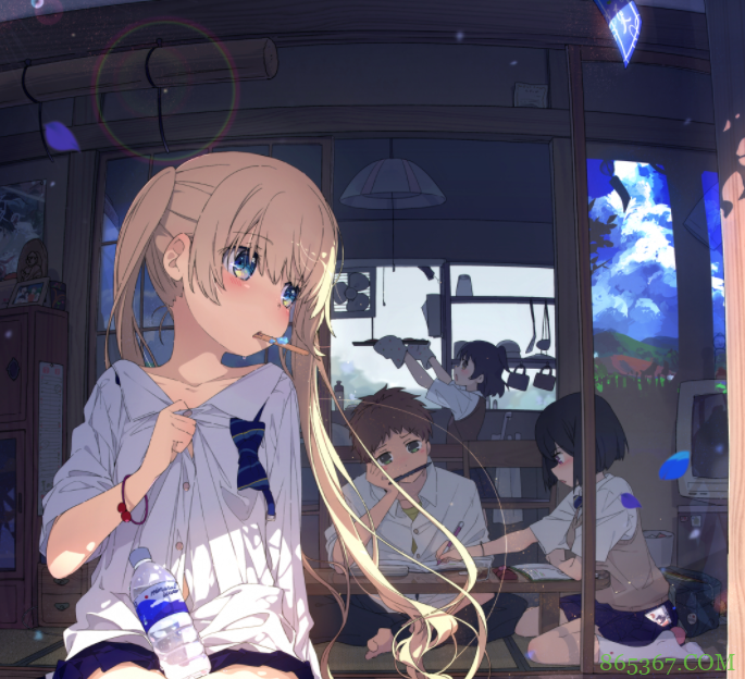 可爱妹子遇上夏日暖阳，画师大佬笔下的夏天太美好了