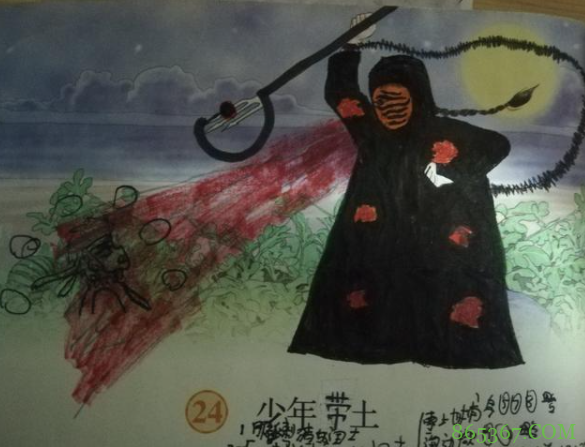 少年闰土被涂鸦，Sans、大乔、带土都能COS，这画工太强了