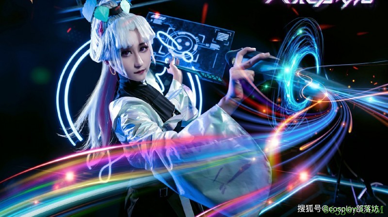 cos:王者荣耀上官婉儿kpl限定皮肤天狼绘梦者cos正片