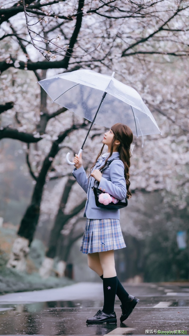 JK：樱花日常，人美如画