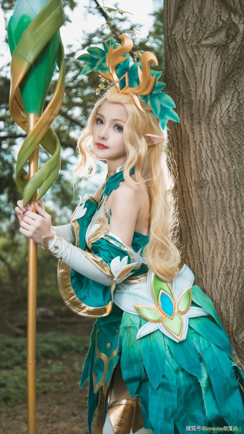 cos：王者荣耀王昭君-精灵公主cos正片@大白鸽奶糖