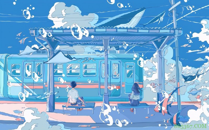 画师大佬笔下的水中世界，看着太治愈了，好期待夏天