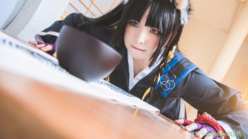 cos：明日方舟嵯峨cos正片@贤儿