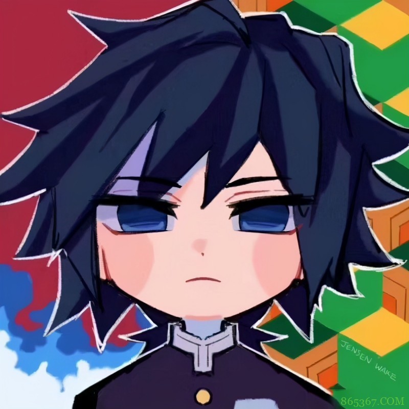 画师分享鬼灭之刃Q版头像，哭唧唧的善逸好可爱，伊之助开怀大笑