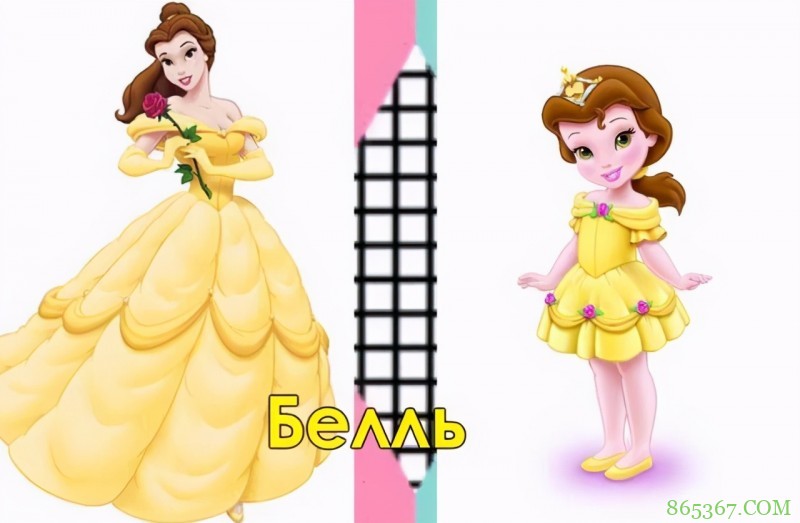 画师分享迪士尼公主小时候的样子，花木兰很活泼，灰姑娘人小鬼大