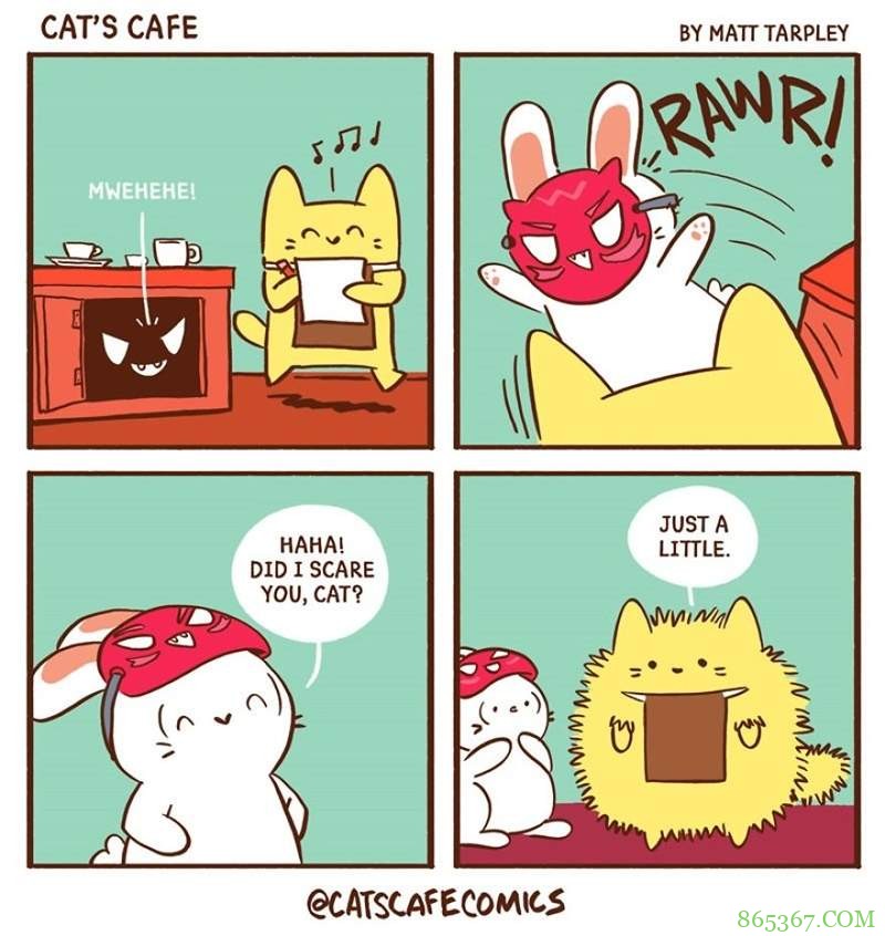 动物插画《Cat’s cafe》 猫咪咖啡厅治愈系萌宠超可爱