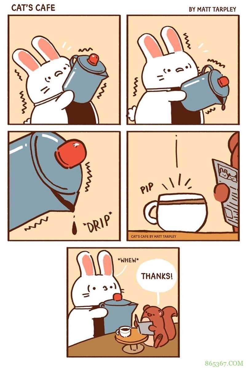 动物插画《Cat’s cafe》 猫咪咖啡厅治愈系萌宠超可爱