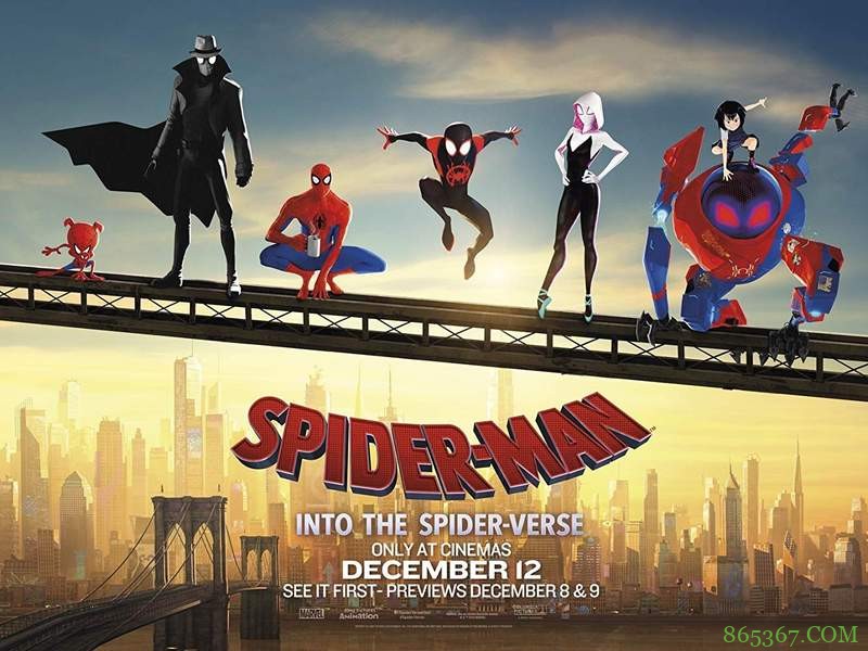 《蜘蛛侠：平行宇宙》口碑爆棚 六个蜘蛛人齐聚一堂