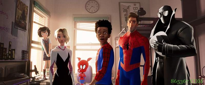 《蜘蛛侠:平行宇宙》口碑爆棚 六个蜘蛛人齐聚一堂
