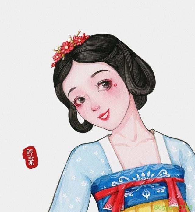 迪士尼公主们不仅换了发型,还穿上了汉服,这份中国风太美了!