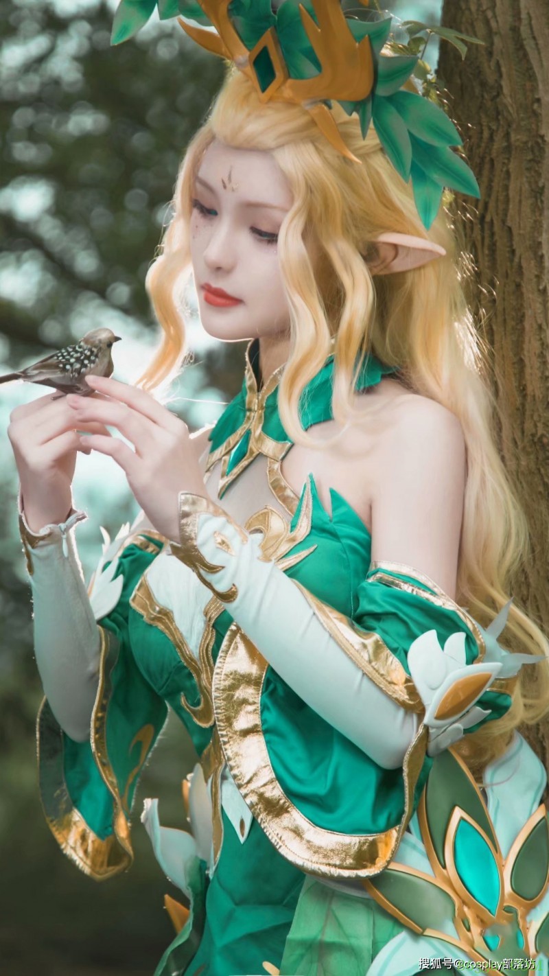 cos：王者荣耀王昭君-精灵公主cos正片@大白鸽奶糖