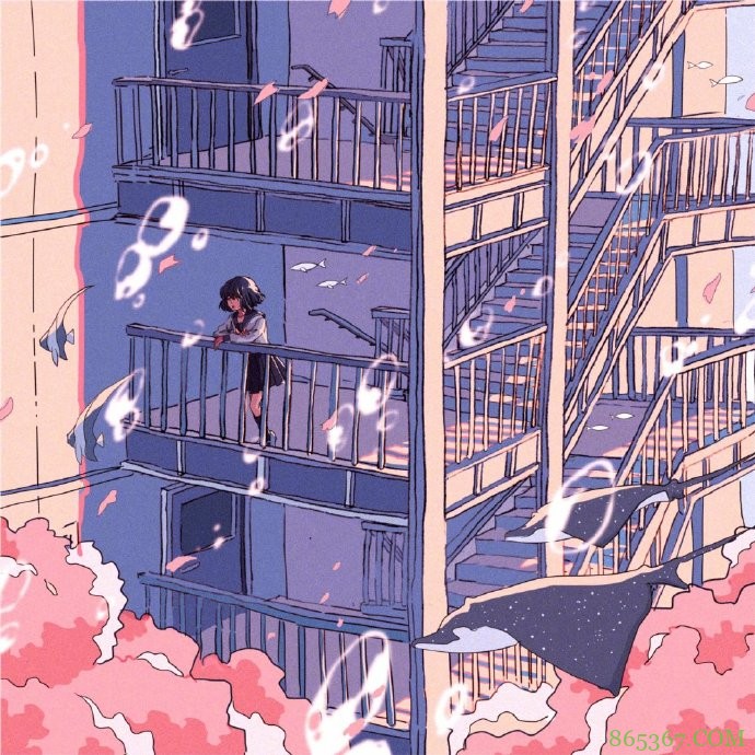 画师大佬笔下的水中世界，看着太治愈了，好期待夏天