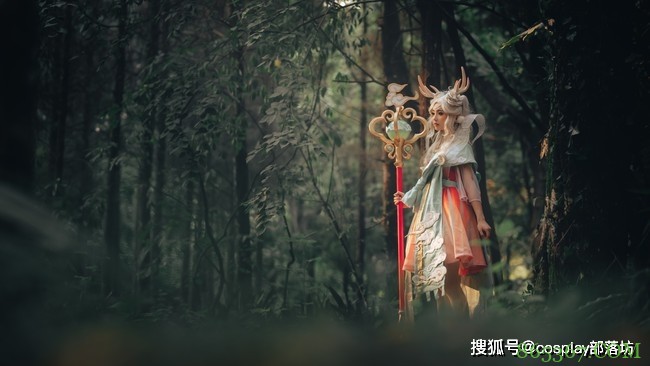 cos：王者荣耀遇见神鹿瑶cos正片@岛野君