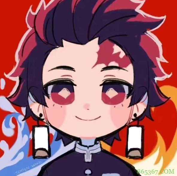 画师分享鬼灭之刃Q版头像，哭唧唧的善逸好可爱，伊之助开怀大笑