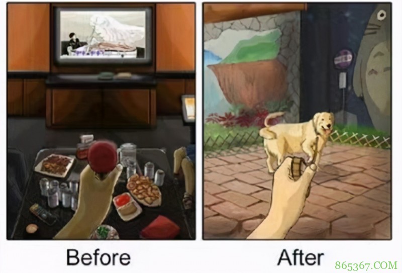 画师大佬分享养狗前后的区别，钱包越来越薄，惨遭狗子“拆家”