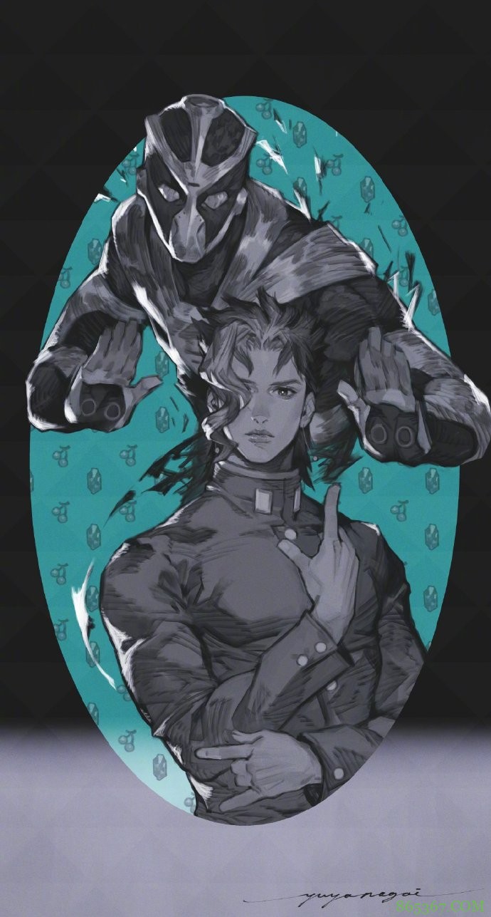 游戏大佬画了一组JOJO同人，全员力量感十足，承太郎太帅了