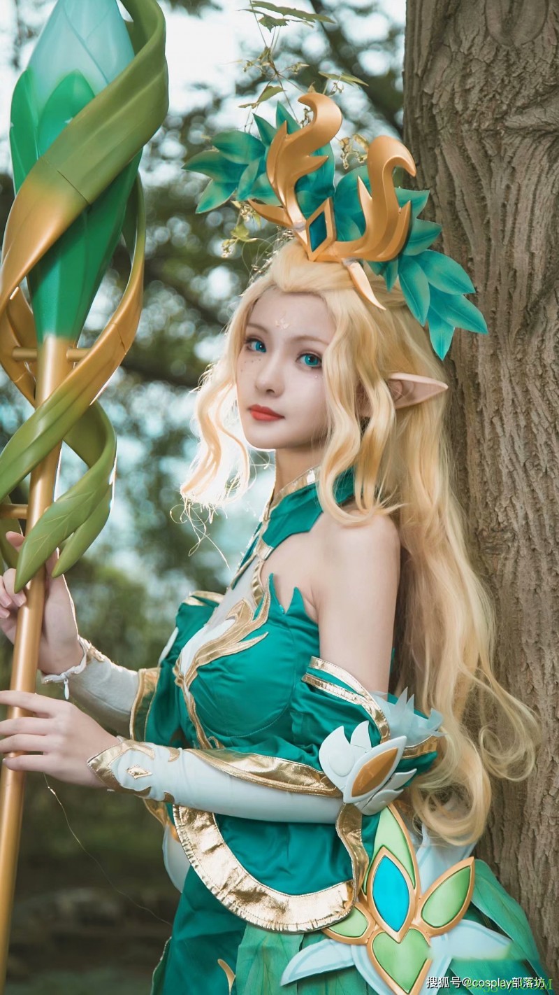cos：王者荣耀王昭君-精灵公主cos正片@大白鸽奶糖