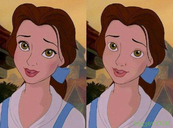 迪士尼公主们卸了妆是啥样？艾莎女王依然美丽，白雪公主有点意外