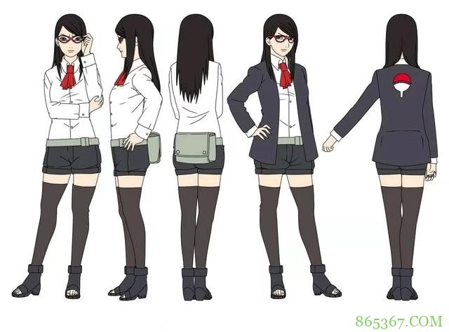 网友分享博人传里的妹子长大之后的形象，班长太美了