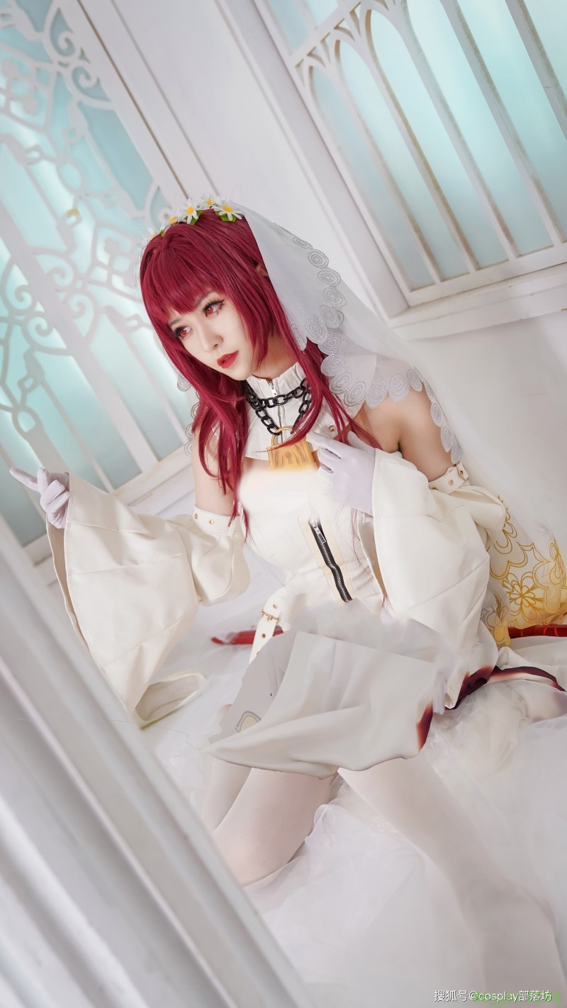 cos：斯卡哈同人花嫁​cos正片@淼唯