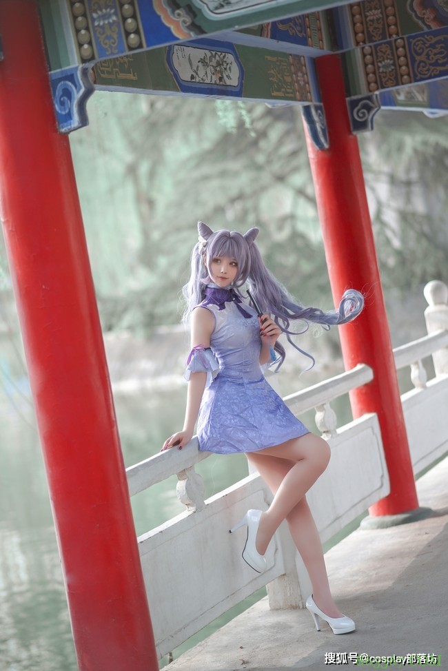 cos：原神刻晴同人旗袍cos正片@瑾默